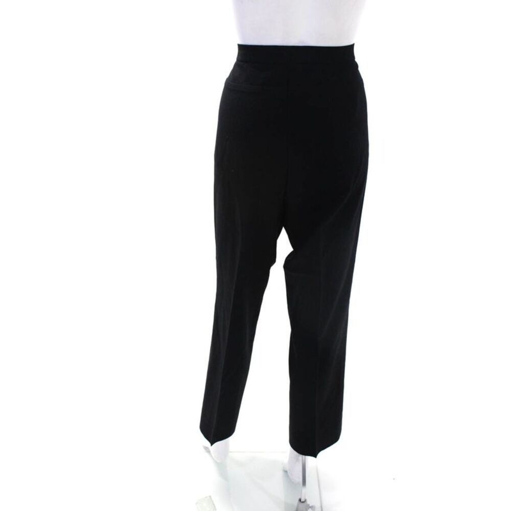 Akris Punto Women's Straight Leg Zip Closure Dress Pant Black Size 14 - Picture 3 of 10